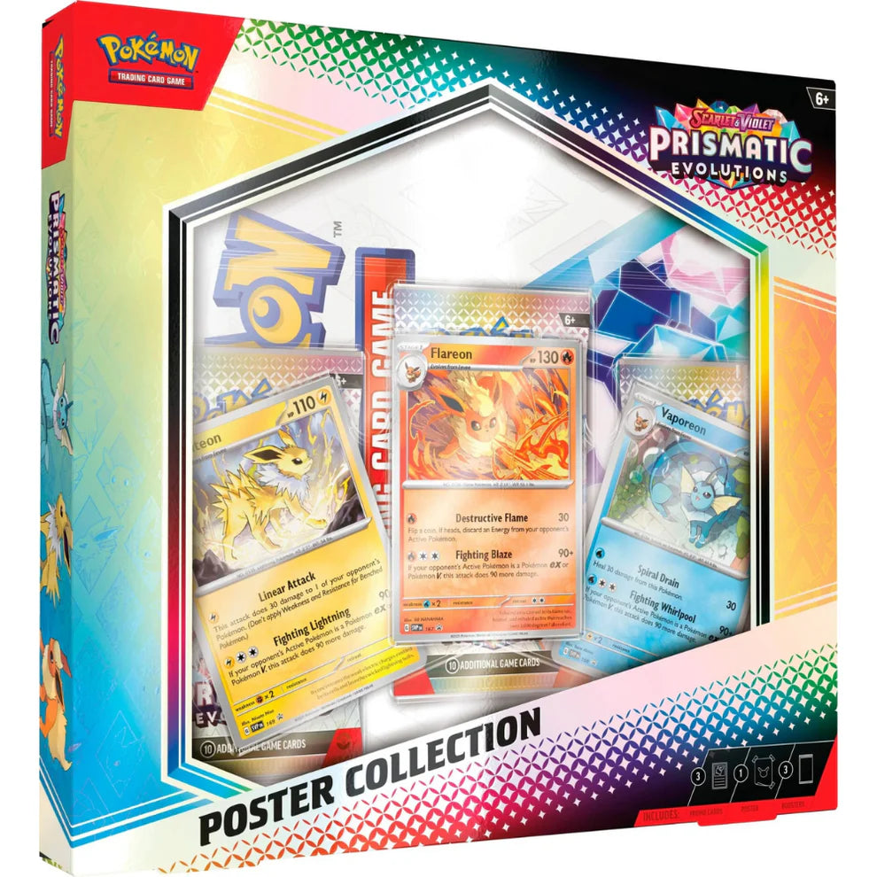 Pokémon Scarlet & Violet: Prismatic Evolutions Poster Collection (3 Pack) Öppnas Live